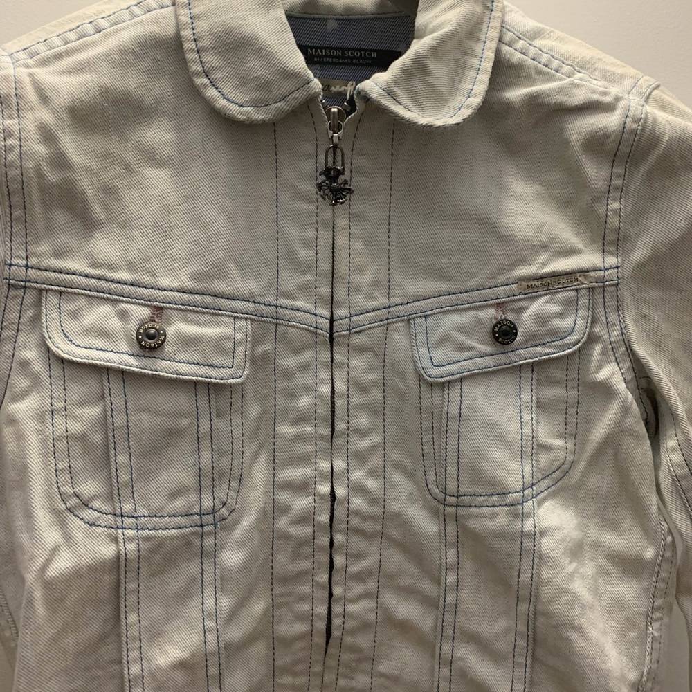 NWT Scotch and Soda Zip up Jean Jacket
